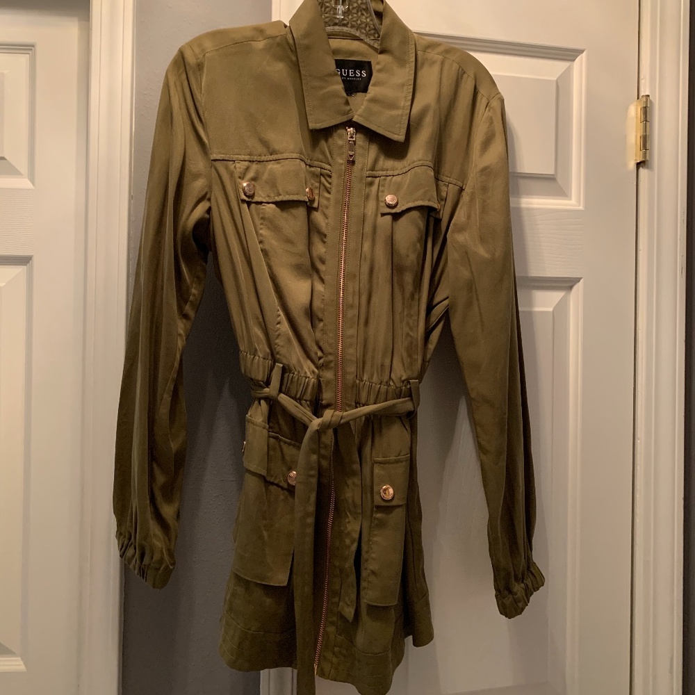 Guess Olive and Rosegold Army Jacket